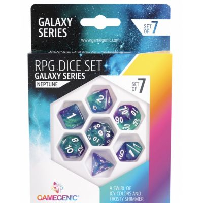 Ds  Galaxy series - Neptune - Set de 7 ds JDR