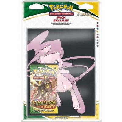 Portfolio Pokémon Mew - A5 - 4 Cases - 1 Booster EB07 Evolution Céleste