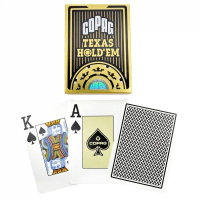 Jeu de Cartes  Copag Gold Poker Plastic - Noir