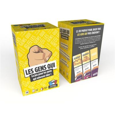 Jeu de Cartes Ambiance Les Gens Qui (Version Jaune)