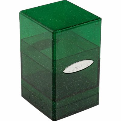 Deck Box  Ultra Pro - Satin Tower - Glitter Green