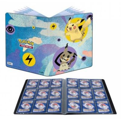 Portfolio A4 - 9 cases Pokmon Pikachu Mimiqui - A4 - 10 pages de 9 cases (180 cartes recto-verso)