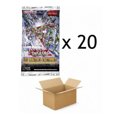 Cartons de 20 Boosters Yu-Gi-Oh! Boite de 20 Boosters Les Matres Tactiques ( sous Blister )
