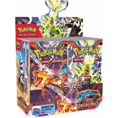 Boite de Boosters Franais Pokmon Display 36 Boosters EV03 - Ecarlate et Violet - Flammes Obsidiennes