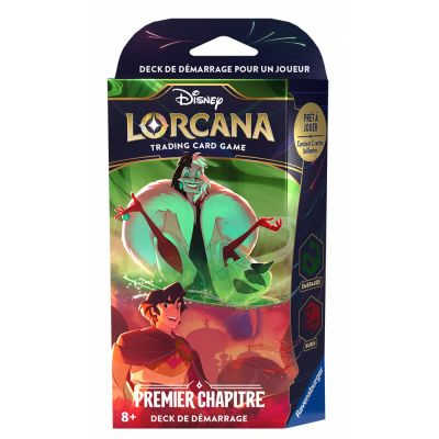 Deck de Demarrage Lorcana Premier Chapitre : Cruella et Aladdin