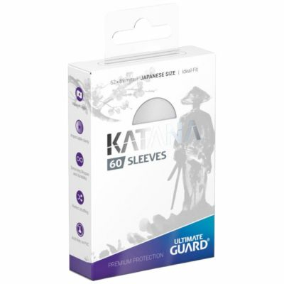 Protges Cartes Format JAP  Katana - 60 Japanese Sleeves - Blanc