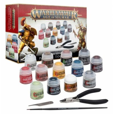 Figurine Best-Seller Warhammer Age of Sigmar - Paints + Tools Set
