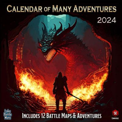 Tapis de Jeu Jeu de Rle Calendrier Many adventures 2024