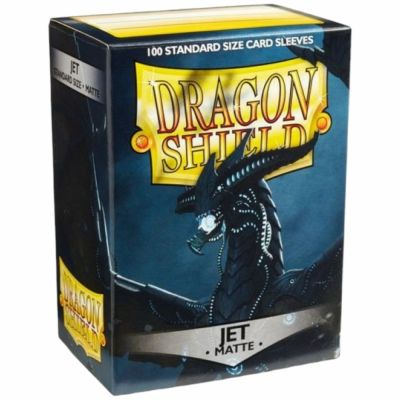 Protges Cartes Standard  Matte - Jet Dragonshield (par 100)