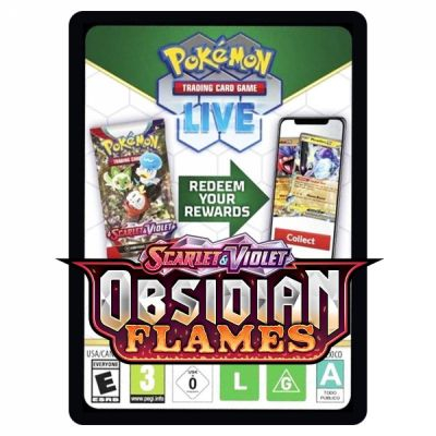 Cartes  Code Pokmon Lot De 20 Cartes  Code Pokemon Online - EV03 Flammes Obisidiennes