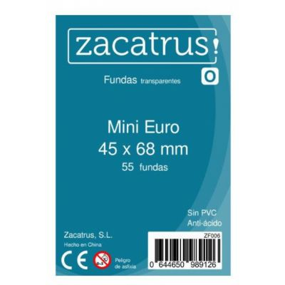 Protèges cartes Spéciaux  Protège-cartes Zacatrus Mini Euro (45 x 68 mm)
