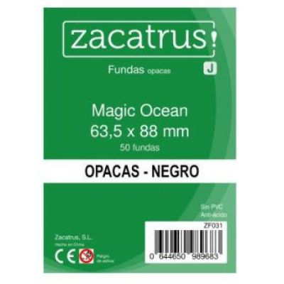 Protèges cartes Spéciaux  Protège-cartes Zacatrus Magic Ocean (Standard: 63,5 mm x 88mm) Noir
