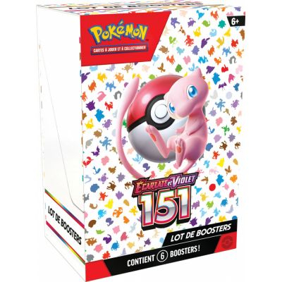 Bundle de 6 Boosters Pokmon EV3.5 Ecarlate et Violet - 151 - Bundle de 6 Boosters