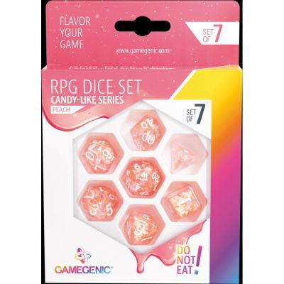 Ds et Gemmes  Candy Like series - Peach - Set de 7 ds JDR