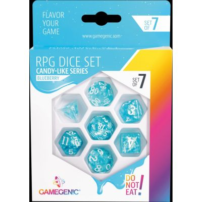 Ds et Gemmes  Candy Like series - Blueberry - Set de 7 ds JDR