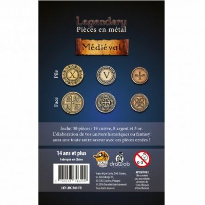 Pin's & Jetons  Legendary Metal Coins - Set Mdival