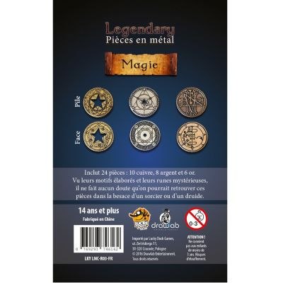 Pin's & Jetons  Legendary Metal Coins - Set Magie