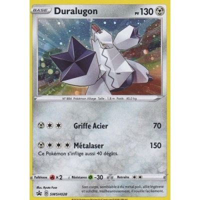 Cartes Spciales Pokmon Promo - Pokemon Epe & Bouclier - Duralugon - SWSH028 - FR