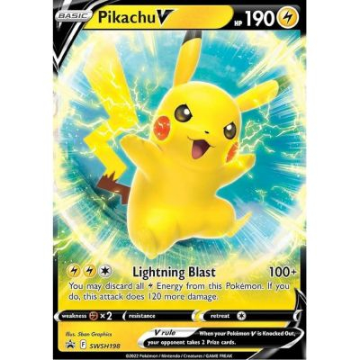 Cartes Spciales Pokmon Promo - Pokemon Epe & Bouclier - Pikachu V - SWSH198 - FR