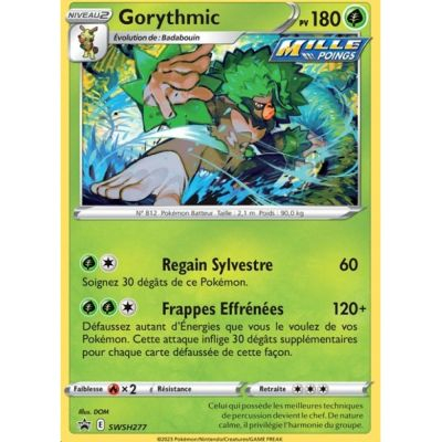 Cartes Spciales Pokmon Promo - Pokemon Epe & Bouclier - Gorythmic - SWSH277- FR