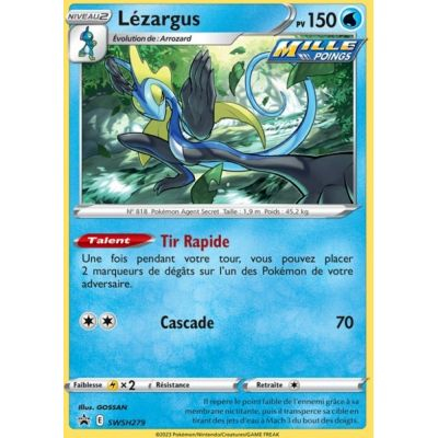 Cartes Spciales Pokmon Promo - Pokemon Epe & Bouclier - Lzargus - SWSH279- FR