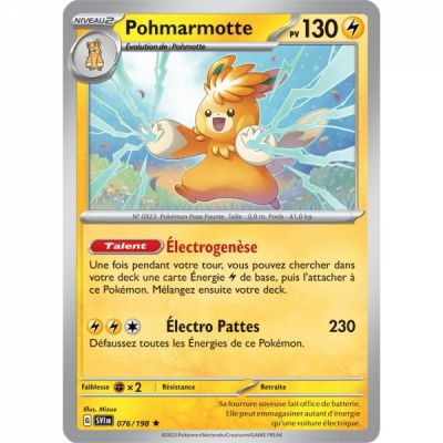 Cartes Spciales Pokmon Promo - Pokemon Ecarlate & Violet - Pohmarmotte - SVI-FR-076