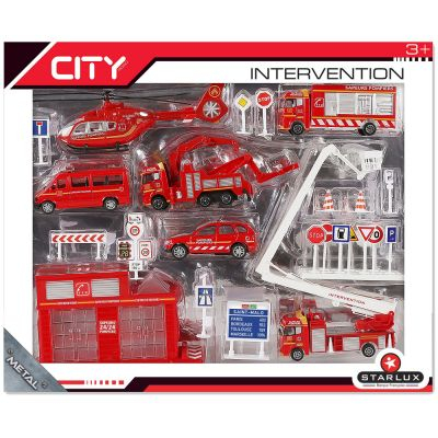   Starlux - City Road : Véhicules Pompiers Assortiment véhicules