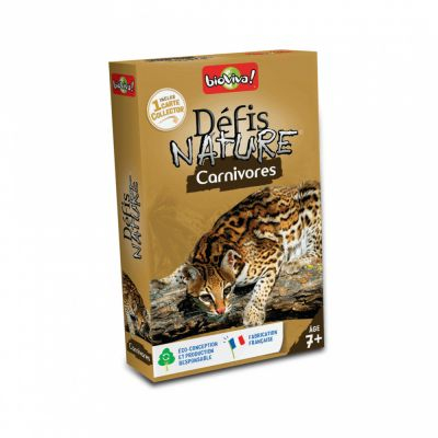 Jeu de Cartes Enfant Dfis Nature : Carnivores