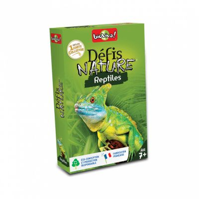 Jeu de Cartes Enfant Dfis Nature : Reptile