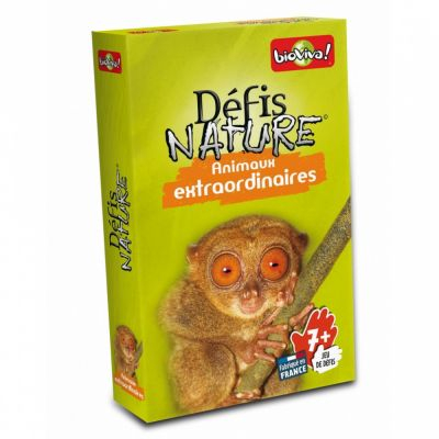 Jeu de Cartes Enfant Dfis Nature : Animaux Extraordinaires 