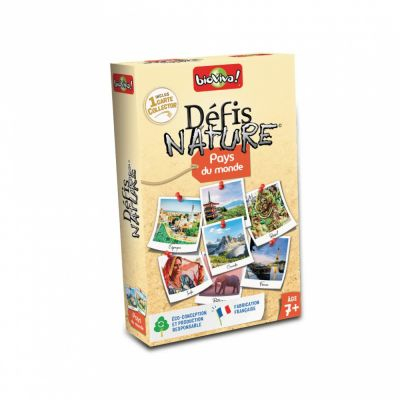 Jeu de Cartes Enfant Dfis Nature : Pays du monde