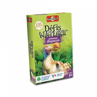 Jeu de Cartes Enfant Dfis Nature : Animaux disparus