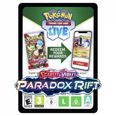 Cartes  Code Pokmon Lot De 20 Cartes  Code Pokemon Online - EV04 Faille Paradox