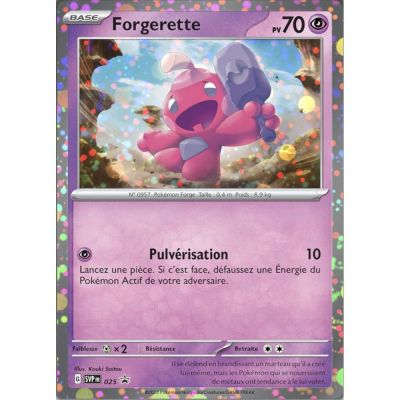 Cartes Spciales Pokmon Promo - Pokemon Ecarlate & Violet - Forgerette - SVP-FR-025