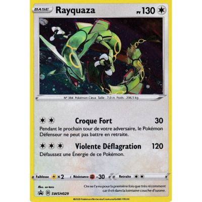 Cartes Spciales Pokmon Promo - Pokemon Epe & Bouclier - Rayquaza- SWSH029 - FR