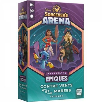 Jeu de Cartes Stratgie Disney : Sorcerer's Arena - Alliances Epiques - Extension Contre Vents et Mares