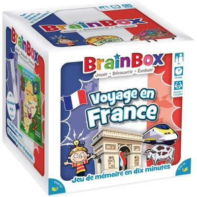 Jeu de Cartes Rflexion BrainBox : Voyage en France