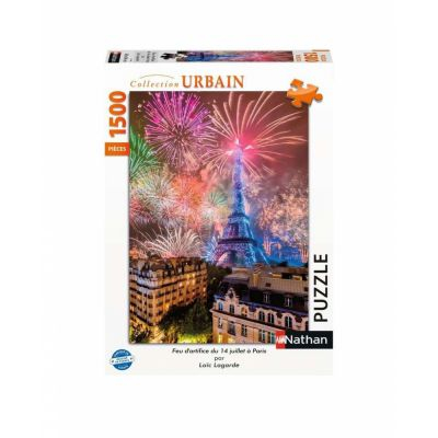 Bas sur votre Logique Rflexion Nathan Puzzle - Collection Urbain : Feu d'artifice du 14 juillet  Paris : 1500 pices