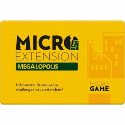 Jeu de Cartes Gestion Megalopolis - Micro Extension