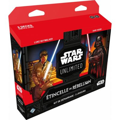 Deck de Demarrage Star Wars Unlimited Etincelle de Rbellion - Kit de Dmarrage 2 Joueurs
