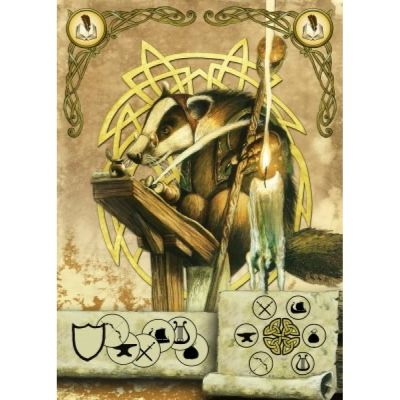 Jeu de Cartes Rflexion Harald - carte promo Erudit/Blaireau (Goodies)