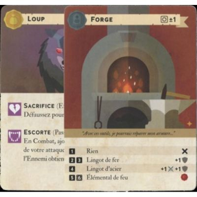 Jeu de Cartes Aventure Mini Rogue : Cartes Promos "Loup et La Forge" (Goodies)