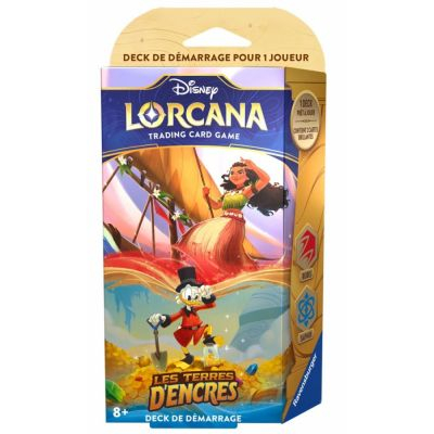 Deck de Demarrage Lorcana Les Terres d'Encres : Vaiana et Picsou