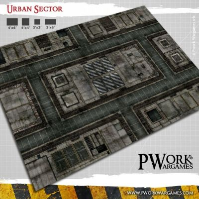 Tapis de Jeu Figurine Tapis de jeu noprne Urban Sector 44x60"