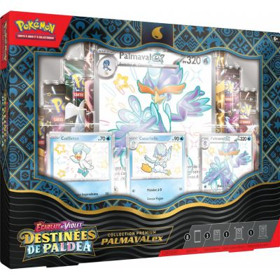 Coffret 8 Boosters Pokmon EV4.5 Ecarlate et Violet - Destines de Paldea - Collection Premium Palmaval EX