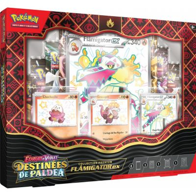 Coffret 8 Boosters Pokmon EV4.5 Ecarlate et Violet - Destines de Paldea - Collection Premium Flmigator EX