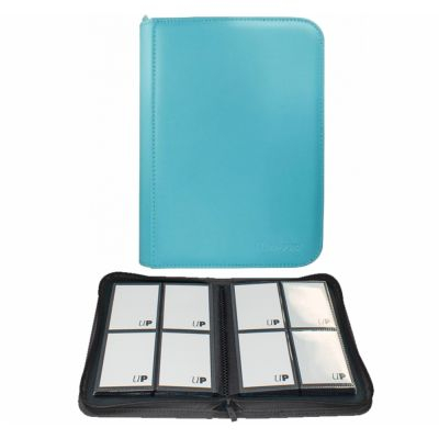 Portfolio  Portfolio zippé 4 cases Vivid - Bleu Clair - Ultra Pro