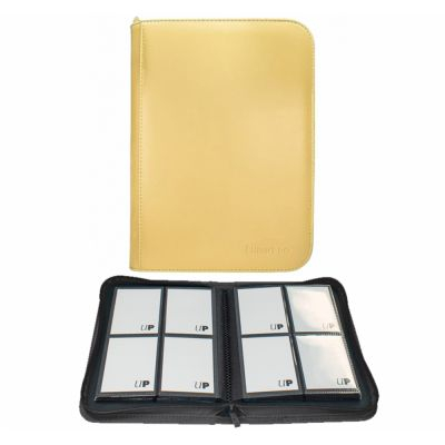 Portfolio  Portfolio zippé 4 cases Vivid - Jaune - Ultra Pro