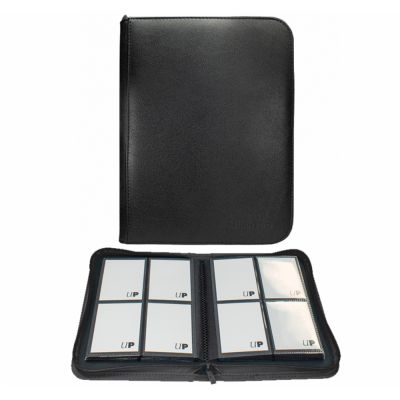 Portfolio  Portfolio zippé 4 cases Vivid - Noir - Ultra Pro
