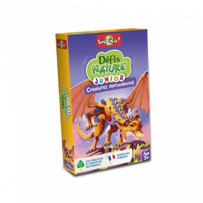 Jeu de Cartes Enfant Dfis Nature Junior : Cratures merveilleuses